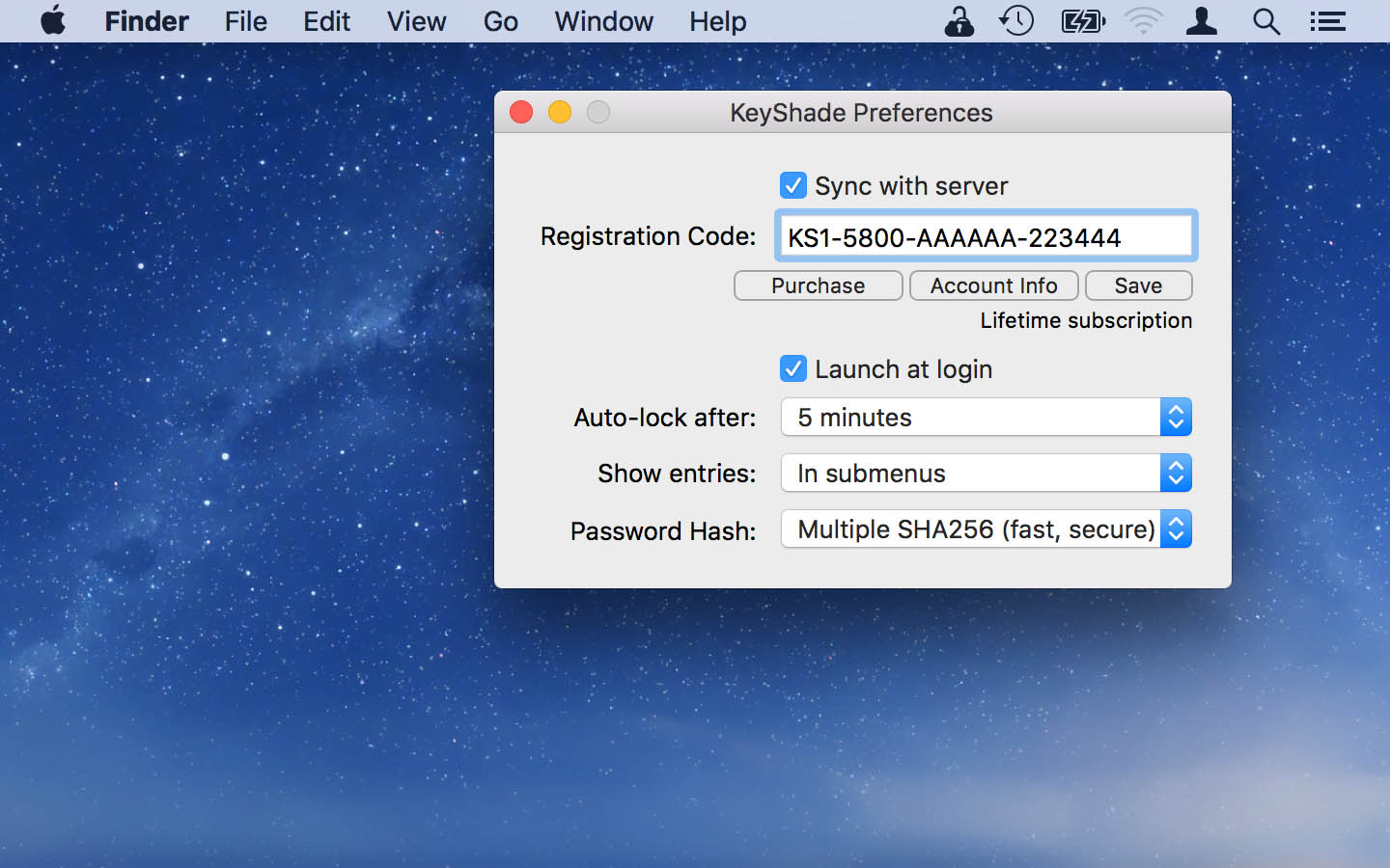 KeyShade Mac screenshot